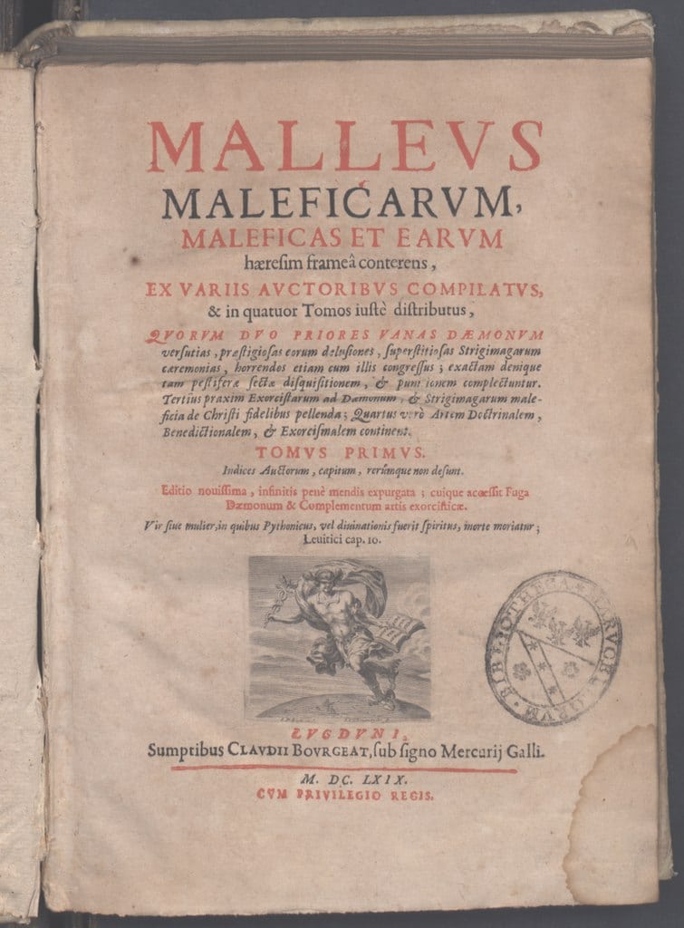 Le « Malleus Maleficarum » ou « Marteau des sorcières » publié en 1487